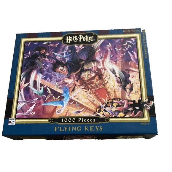 Harry Potter Flying Keys 1000 Piece Puzzle New York Puzzle Company EUC - Picture 1 of 7